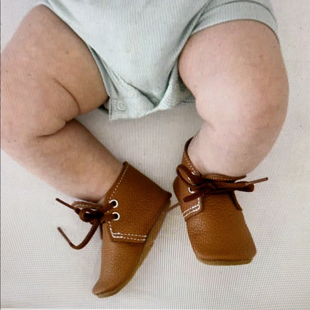 {MON PETIT} soft sole Oxford baby shoe size 3 - Picture 7 of 7